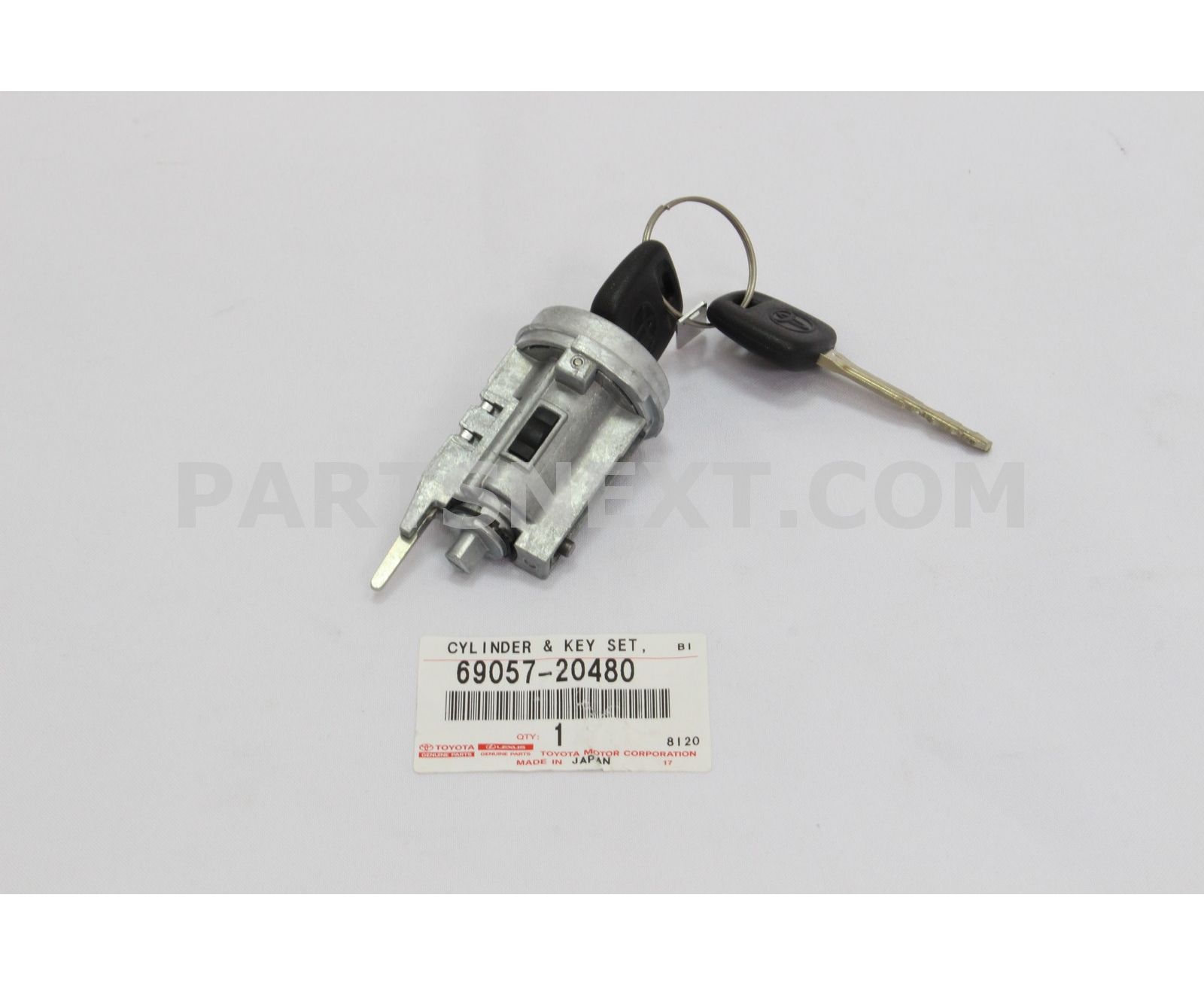 Toyota 69057 20480 CYLINDER KEY SET IGNITION SWITCH LOCK