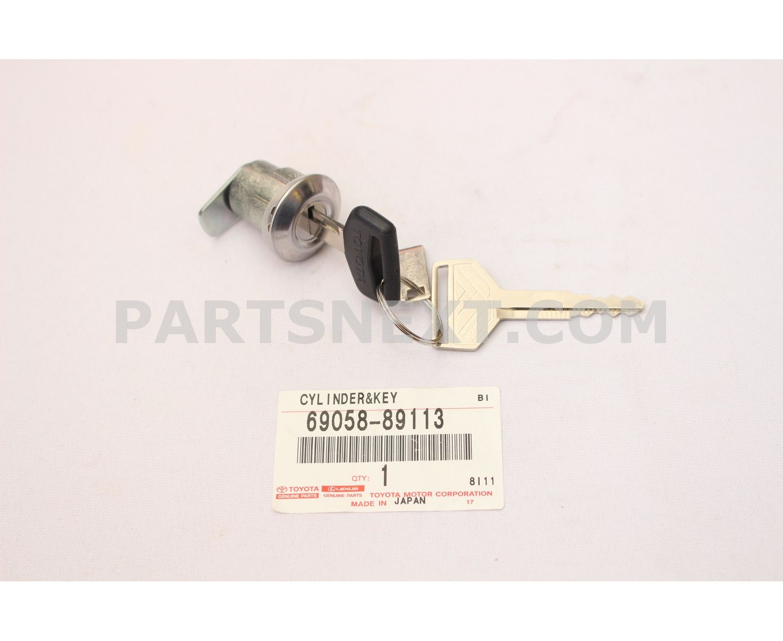 Toyota Cylinder Key Set Fuel Filler Lid