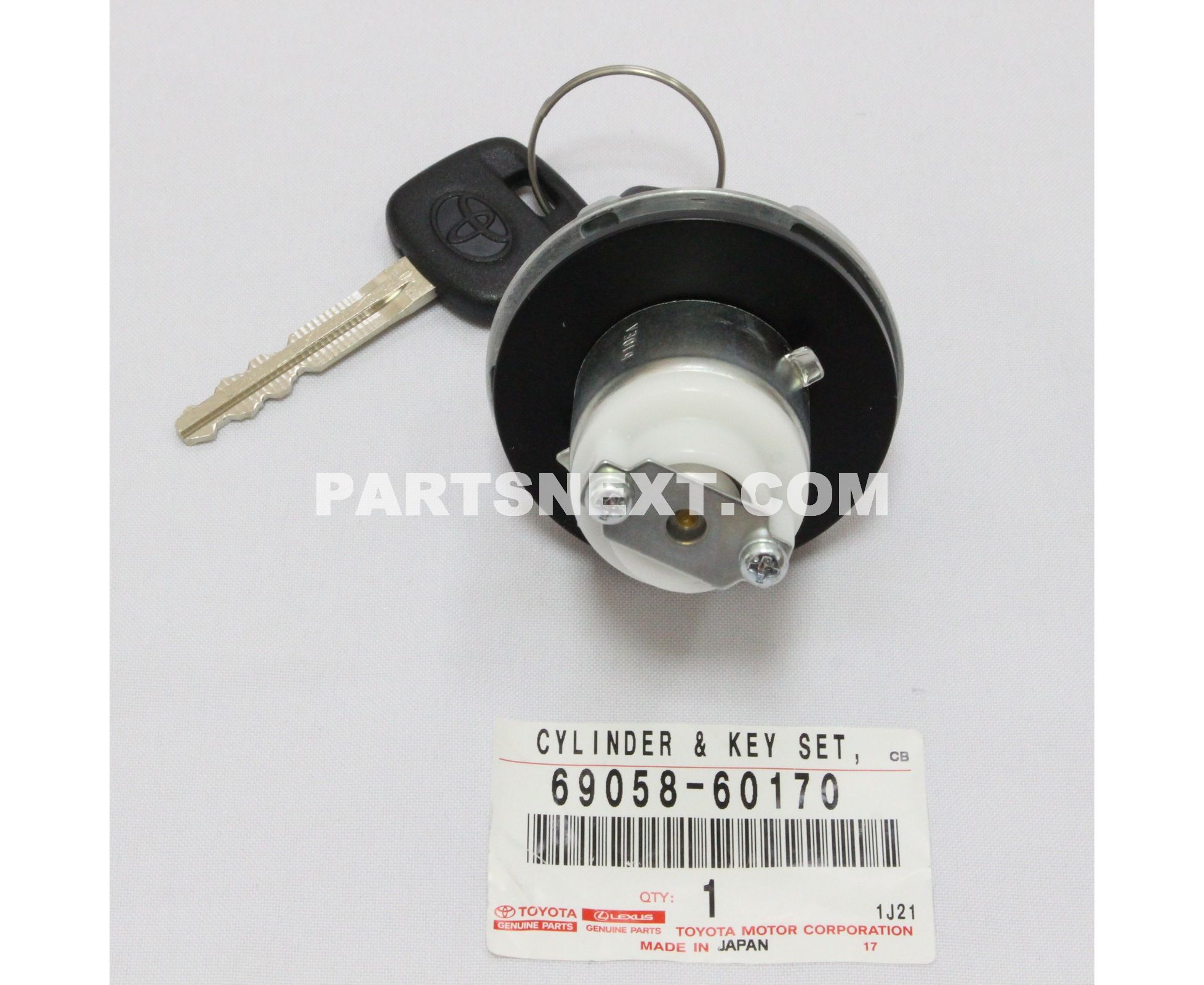 Toyota Cylinder Key Set Fuel Filler Lid