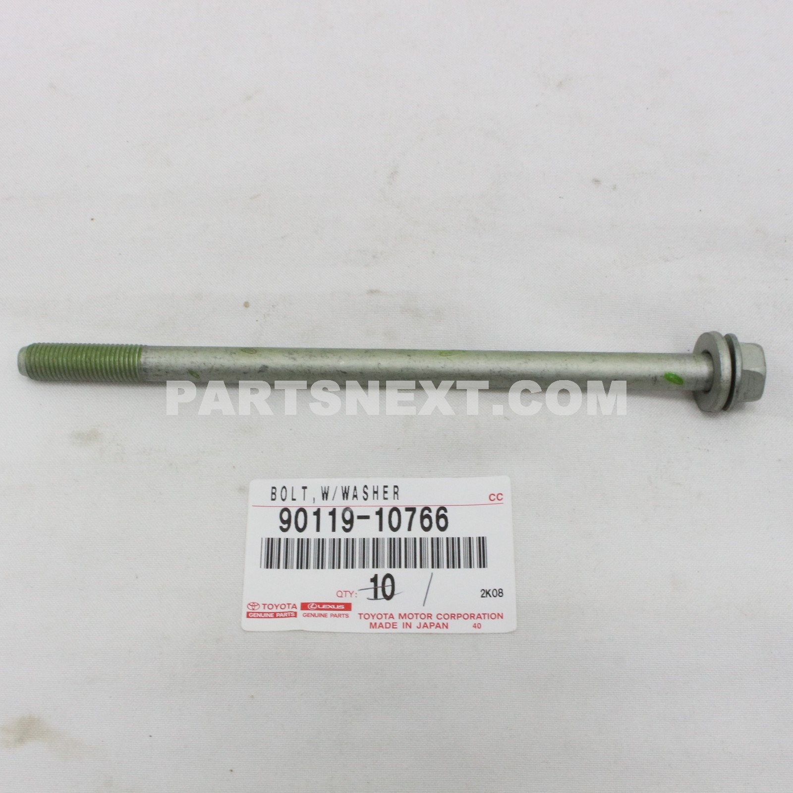 Toyota :: 90119-10766 Bolt, W Washer