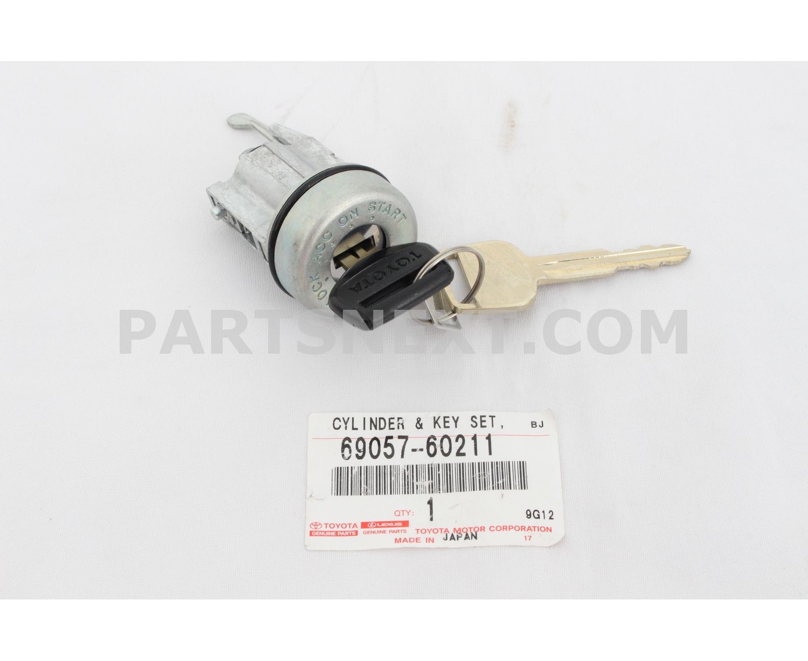 Toyota :: 69057-60211 CYLINDER & KEY SET, IGNITION SWITCH LOCK