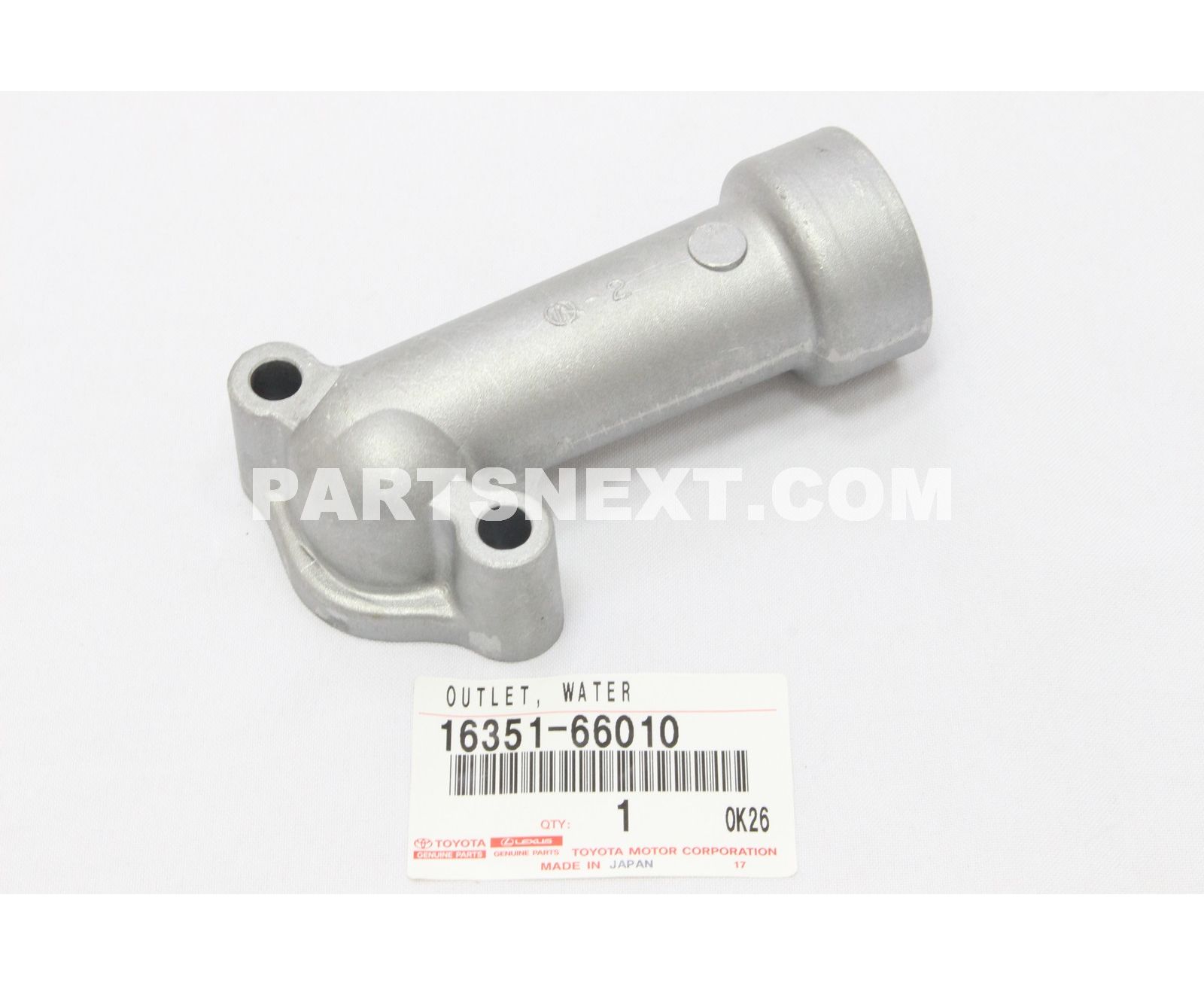 Toyota :: 16351-66010 OUTLET, WATER BY-PASS