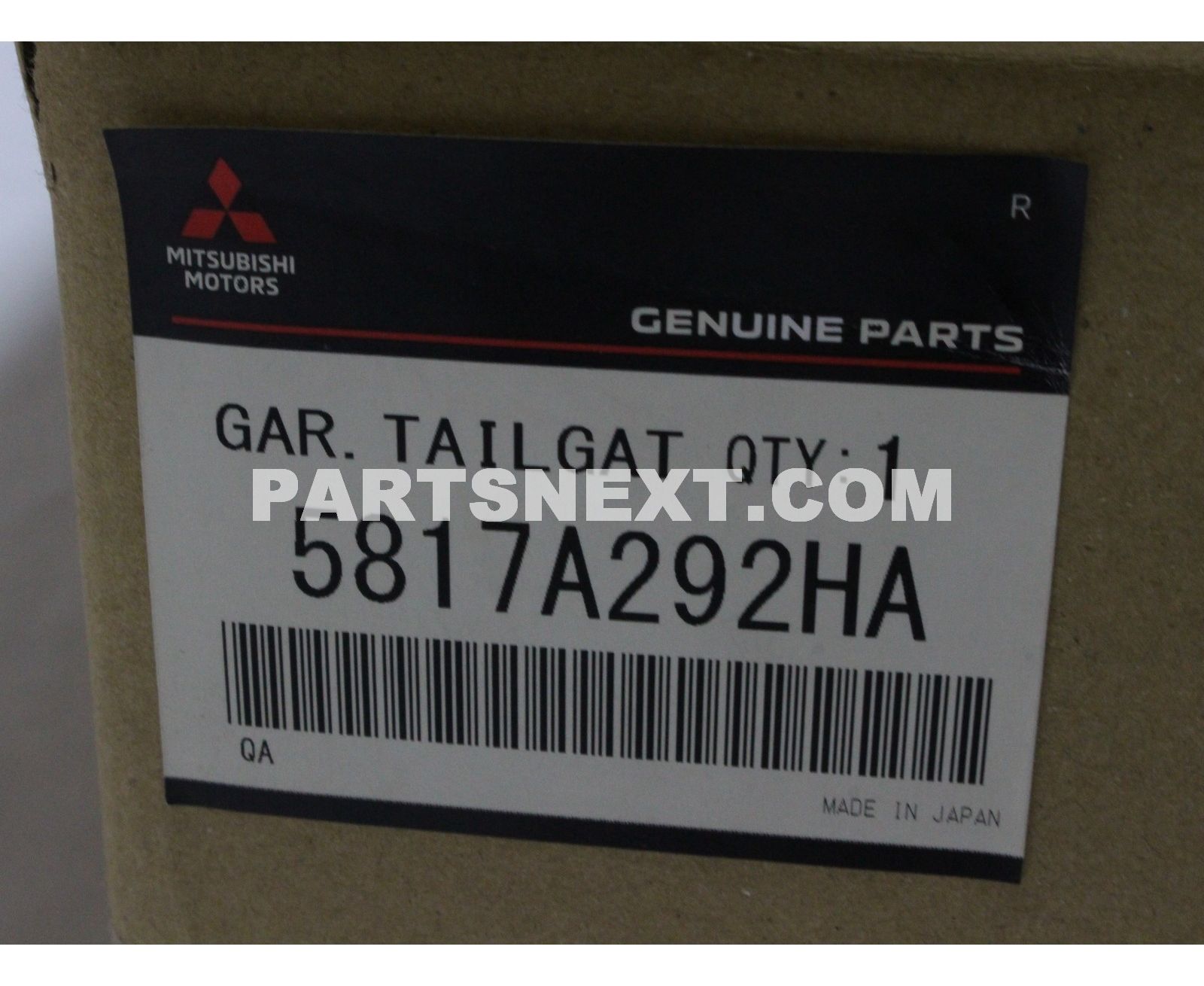 Mitsubishi 5817a292ha Garnishtailgate